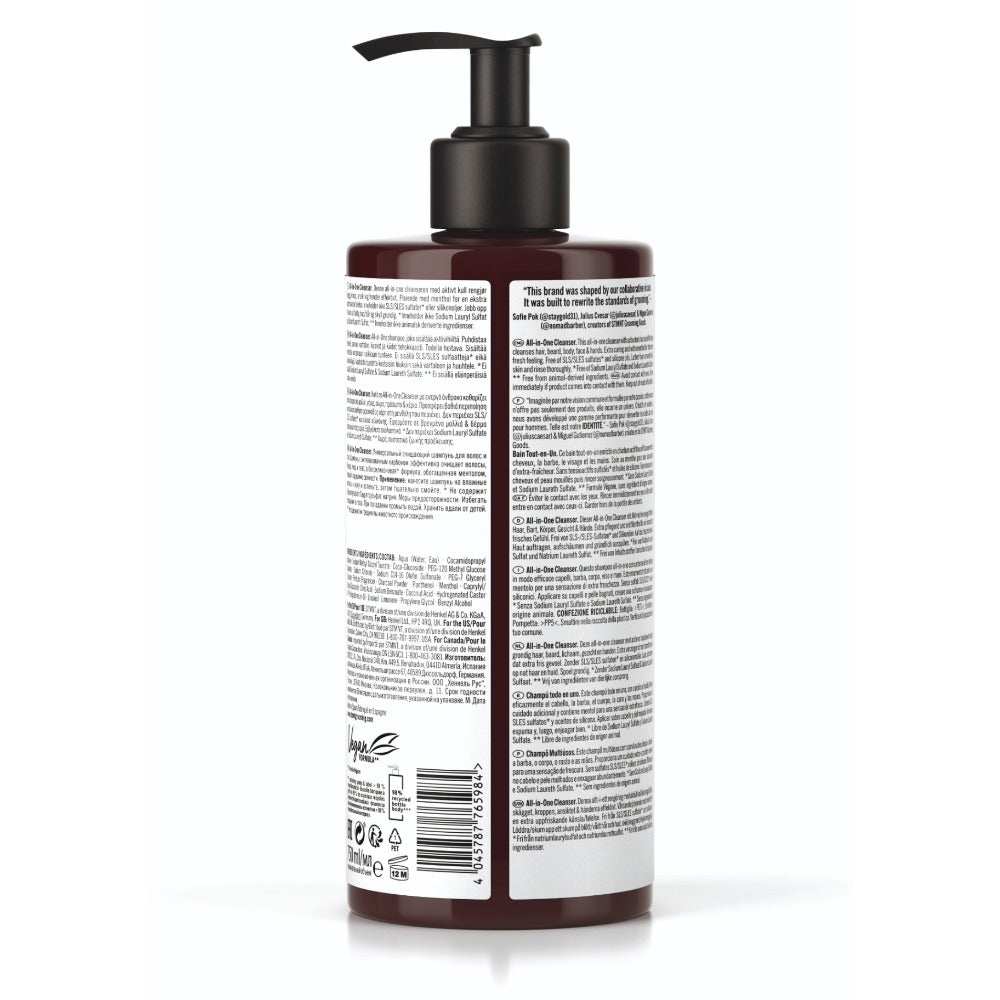 STMNT All-In-One Cleanser  Gel de Curățare pentru Păr, Barbă, Corp și Față