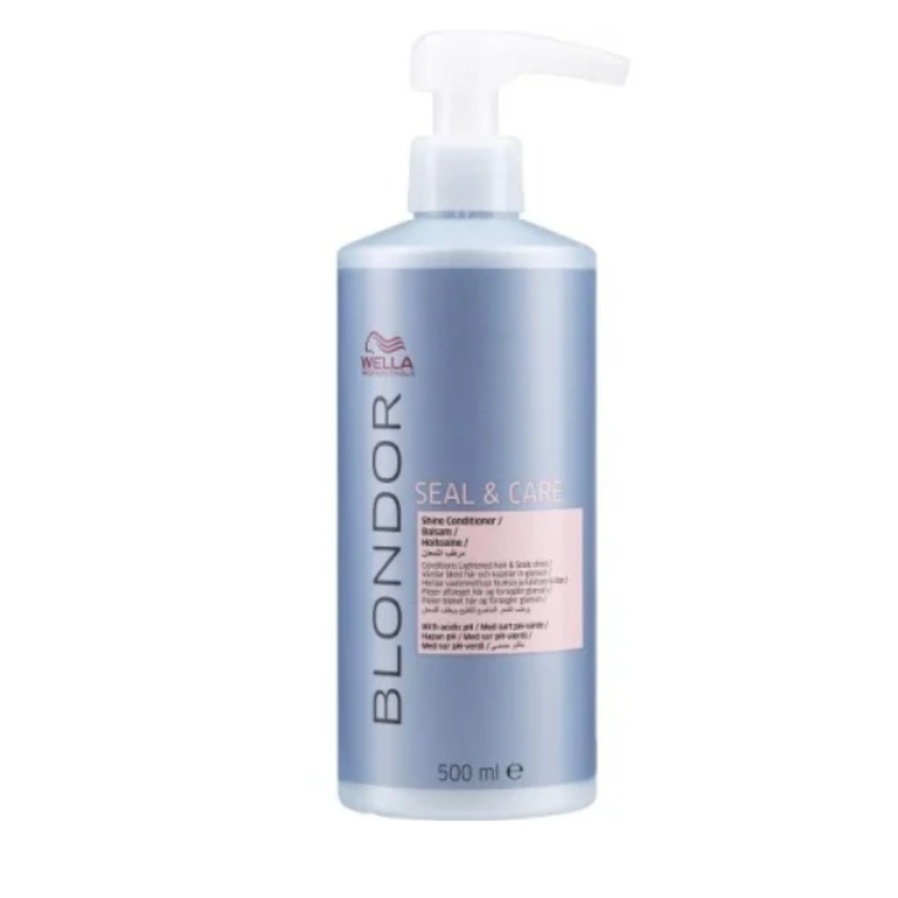 Wella Blondor Seal & Care 500 ml – Tratament post-decolorare pentru păr blond, neutralizare pH și fixare culoare