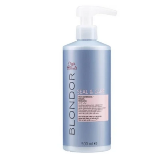 Wella Blondor Seal & Care 500 ml – Tratament post-decolorare pentru păr blond, neutralizare pH și fixare culoare