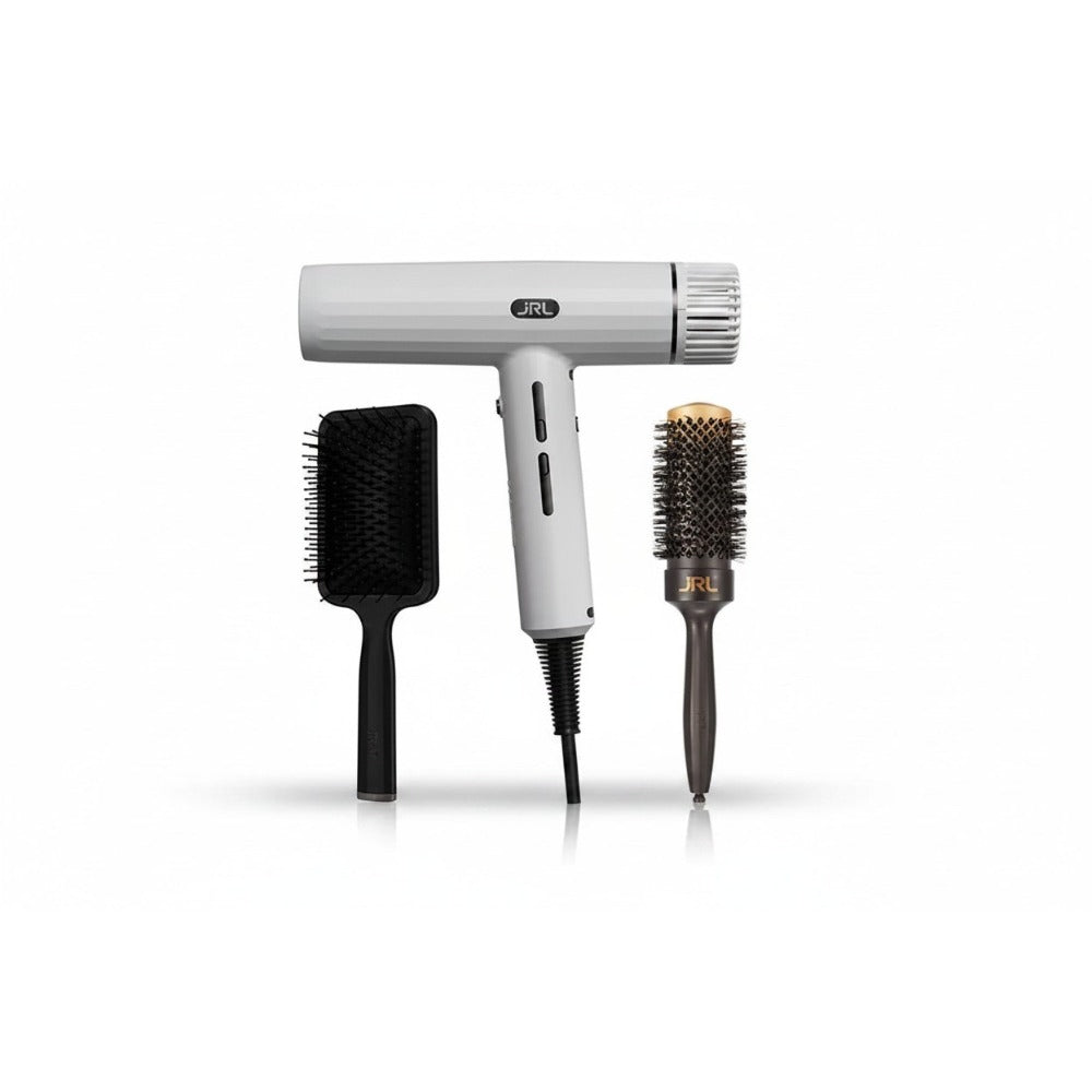 JRL Set Uscator de par Forte-Alb 90.000 RPM + 2 Perii pentru par