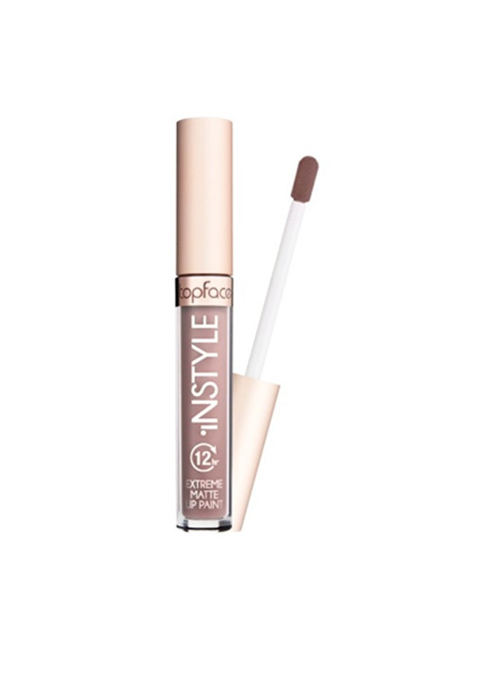 Topface Ruj Lichid Extreme Matte Instyle 12H – Culoare Intensă, Confort Maxim și Rezistență Extremă