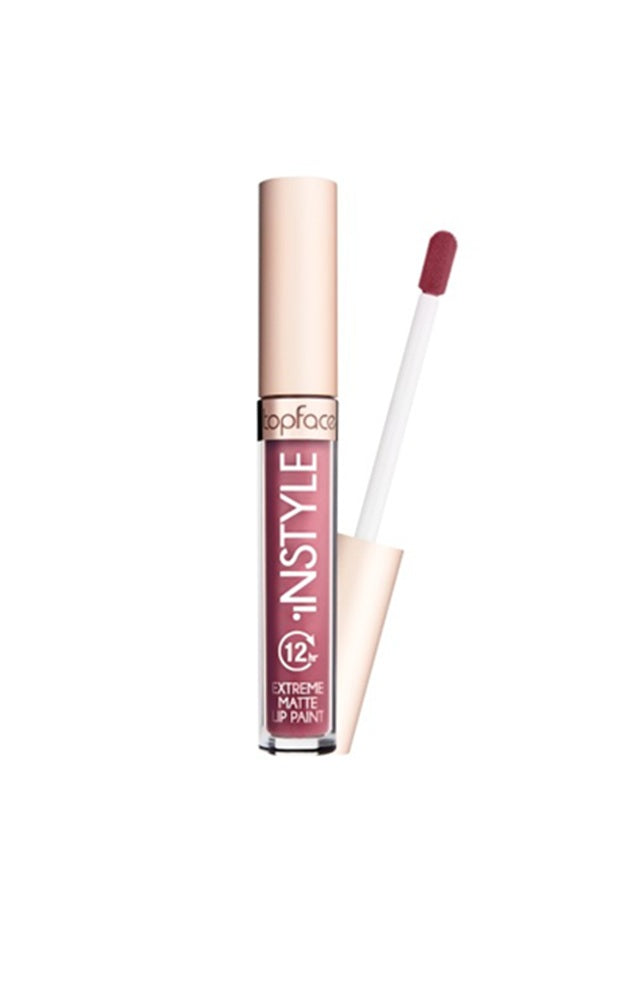 Topface Ruj Lichid Extreme Matte Instyle 12H – Culoare Intensă, Confort Maxim și Rezistență Extremă