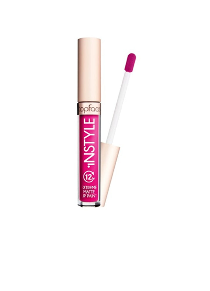 Topface Ruj Lichid Extreme Matte Instyle 12H – Culoare Intensă, Confort Maxim și Rezistență Extremă