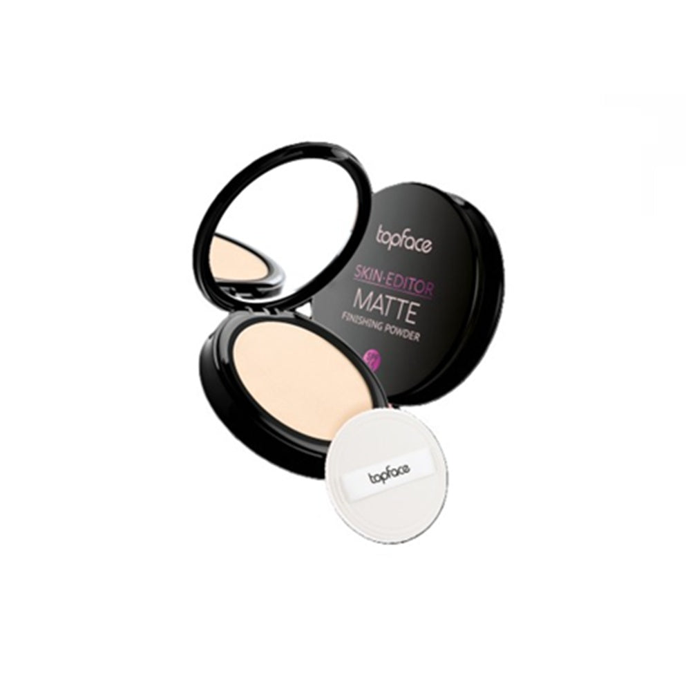 Topface Pudră Compactă Skin Editor Matte Finishing – Ten Matifiat, Finisaj Impecabil și Rezistență de Lungă Durată