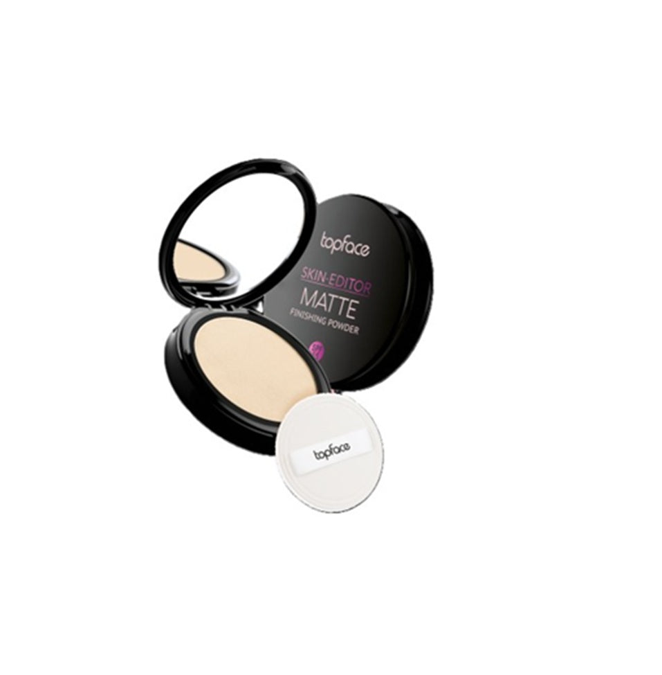 Topface Pudră Compactă Skin Editor Matte Finishing – Ten Matifiat, Finisaj Impecabil și Rezistență de Lungă Durată