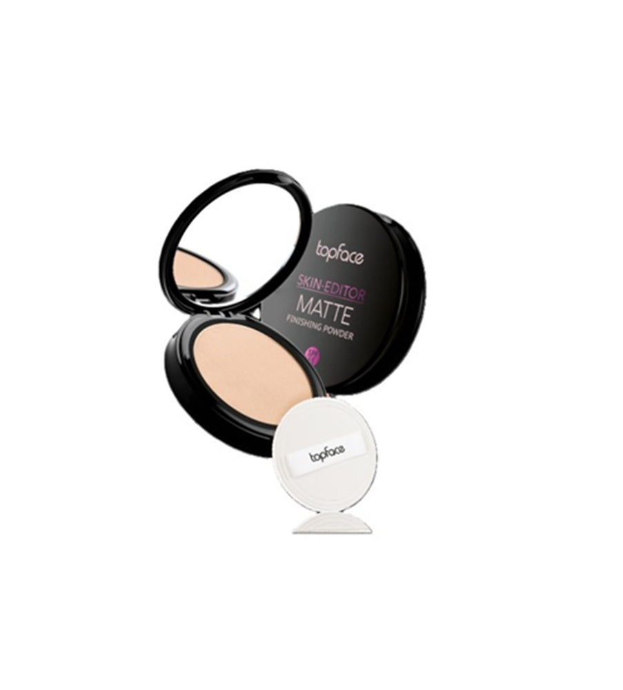 Topface Pudră Compactă Skin Editor Matte Finishing – Ten Matifiat, Finisaj Impecabil și Rezistență de Lungă Durată