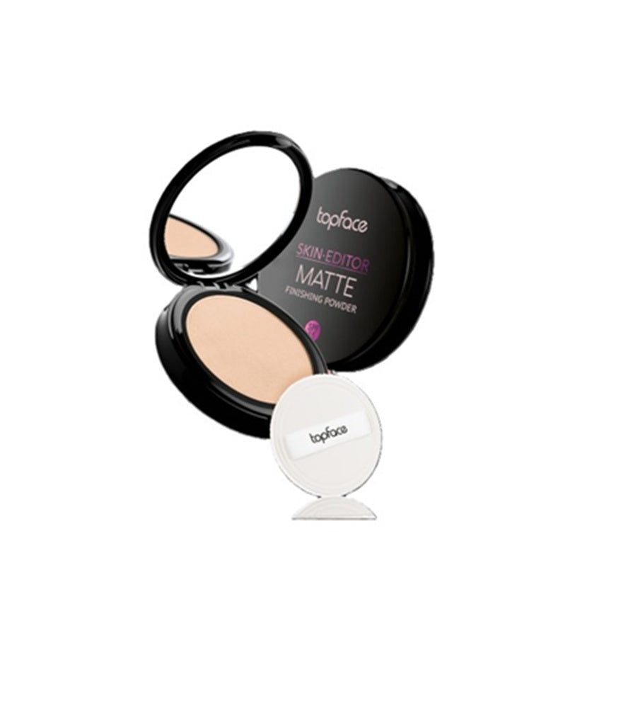 Topface Pudră Compactă Skin Editor Matte Finishing – Ten Matifiat, Finisaj Impecabil și Rezistență de Lungă Durată
