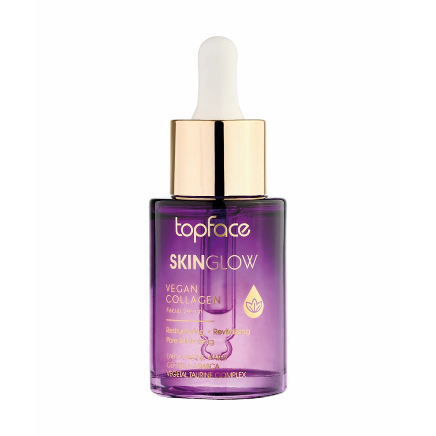 Topface SkinGlow Ser Facial cu Colagen Vegan 30ml – Fermitate, Elasticitate și Strălucire Naturală