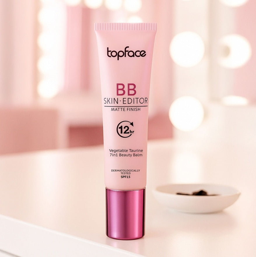 Topface BB Skin Editor Matte Finish – Balsam de Frumusețe cu Efect Matifiant și Rezistență de 12 Ore