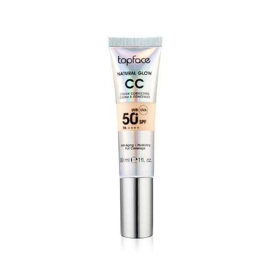 Topface CC Cream Natural Glow Radiant – Cremă și corector cu acoperire impecabilă și strălucire sănătoasă, 30ml