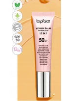 Topface Vitamin Balm Primer Base 12 în 1 – Bază de machiaj cu vitamine esențiale pentru un ten neted, luminos și perfect pregătit pentru machiaj