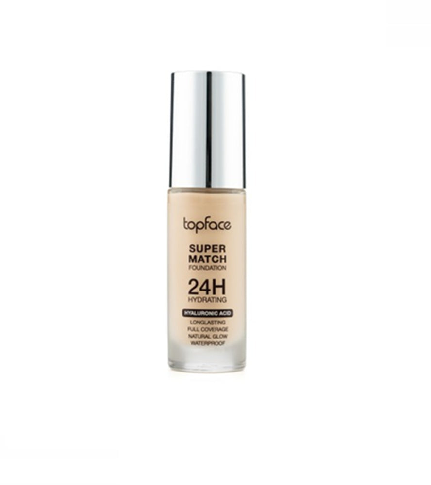 Topface Fond de Ten Super Rezistent 24H – Acoperire Perfectă, Hidratare Intensă și Look Natural de Durată