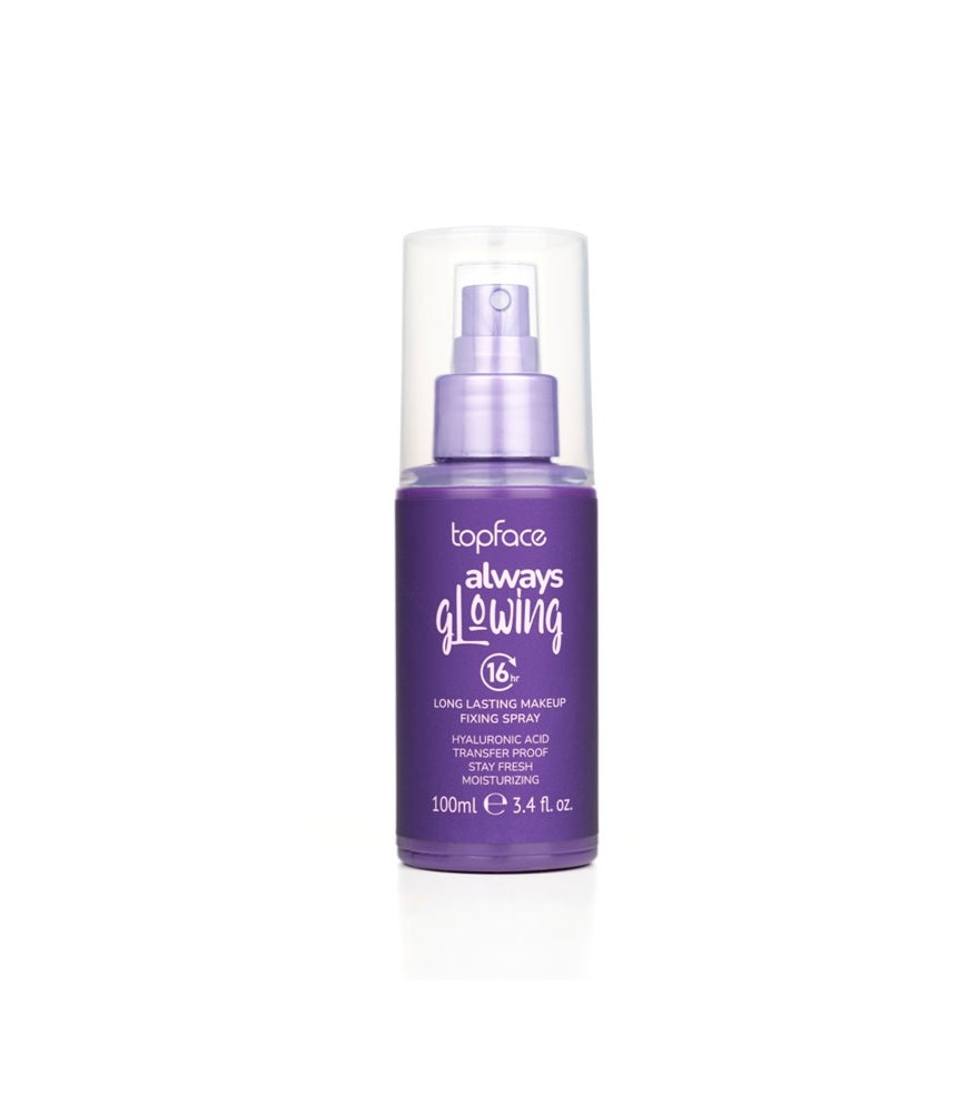 Topface Spray Fixator de Machiaj Luminos – Strălucire naturală și fixare impecabilă pentru un ten radiant întreaga zi