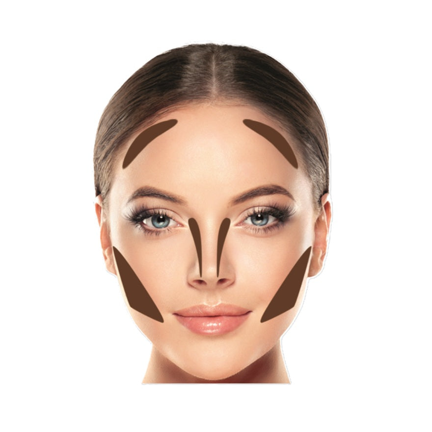 Topface Face Paint Contour Brush Pensulă pentru contur F21