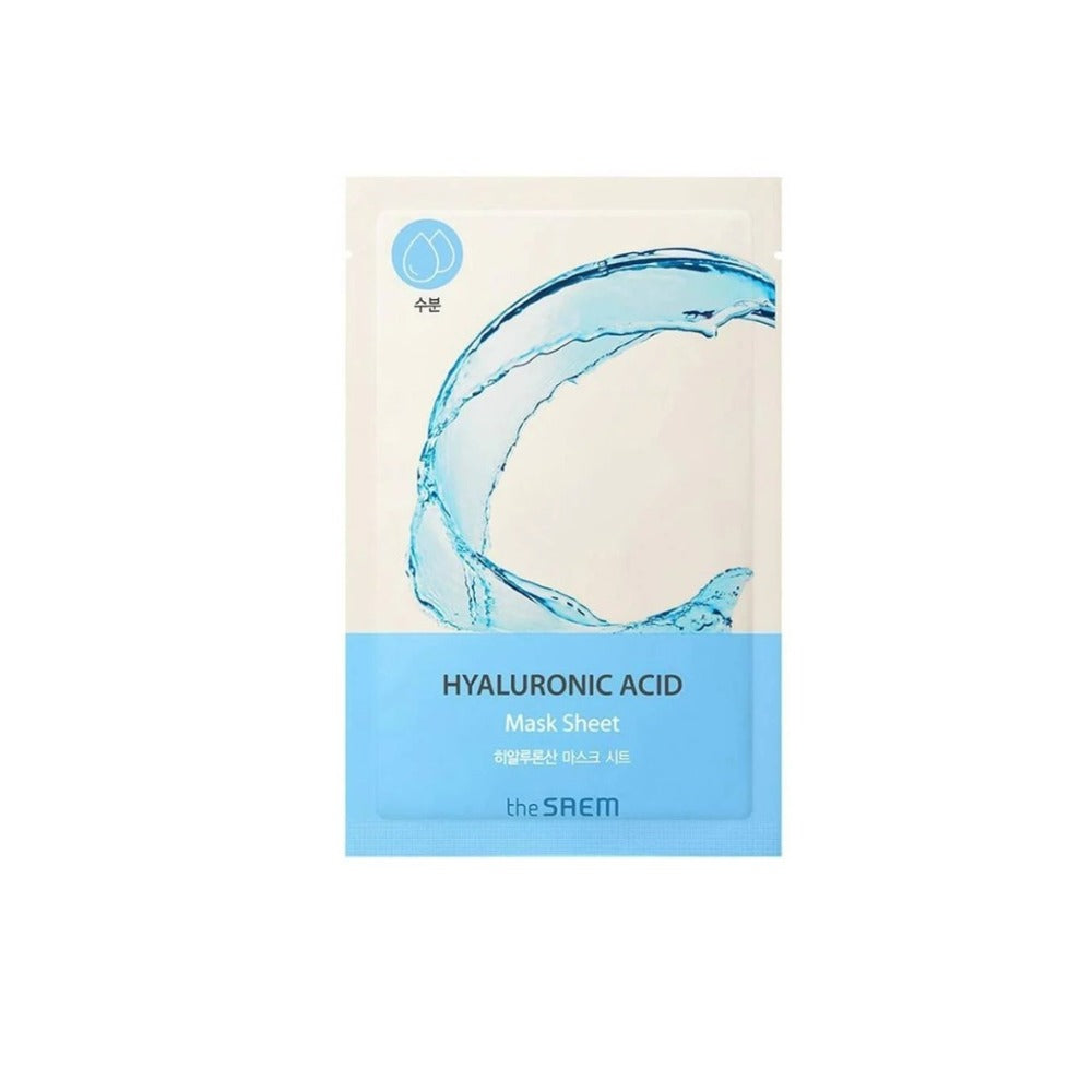 The Saem Bio Solution Hydrating Hyaluronic Acid Mask Sheet – Mască de Față Coreeană Tip Șervețel, Hidratantă cu Acid Hialuronic