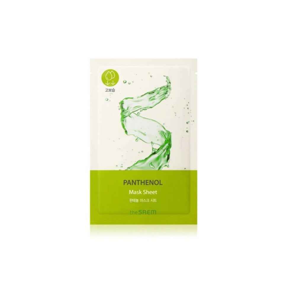 The Saem Bio Solution Moisturizing Panthenol Mask Sheet- Mască de Față Coreeană Tip Șervețel, Hidratantă și Calmantă cu Panthenol