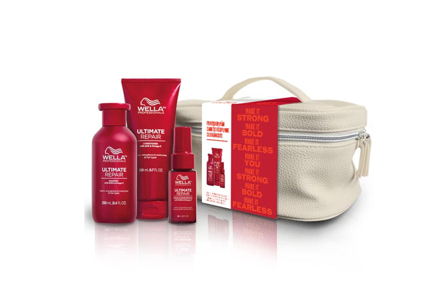 Wella Professionals Ultimate Repair Set Cadou pentru Hidratare (Șampon 250 ml + Balsam 200 ml + Tratament 30 ml)