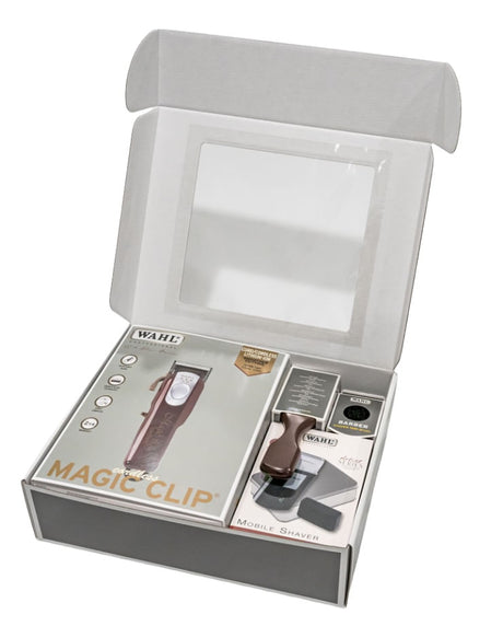 Wahl Set Combo Mașină De Tuns Magic Clip 5* Cordless +Travel Shaver+Fade Brush+Barber Fade Brush