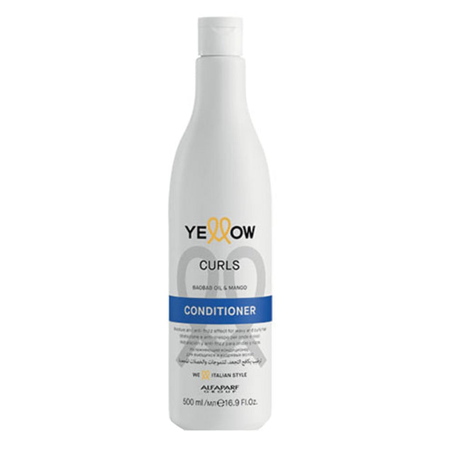 Balsam hidratant si antifrizz Yellow Curls pentru par ondulat 500ml - 500 ml - Păr