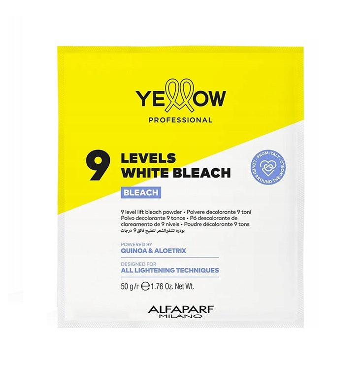 Yellow Bleach 9 Levels Pudră decolorantă albă 50 g