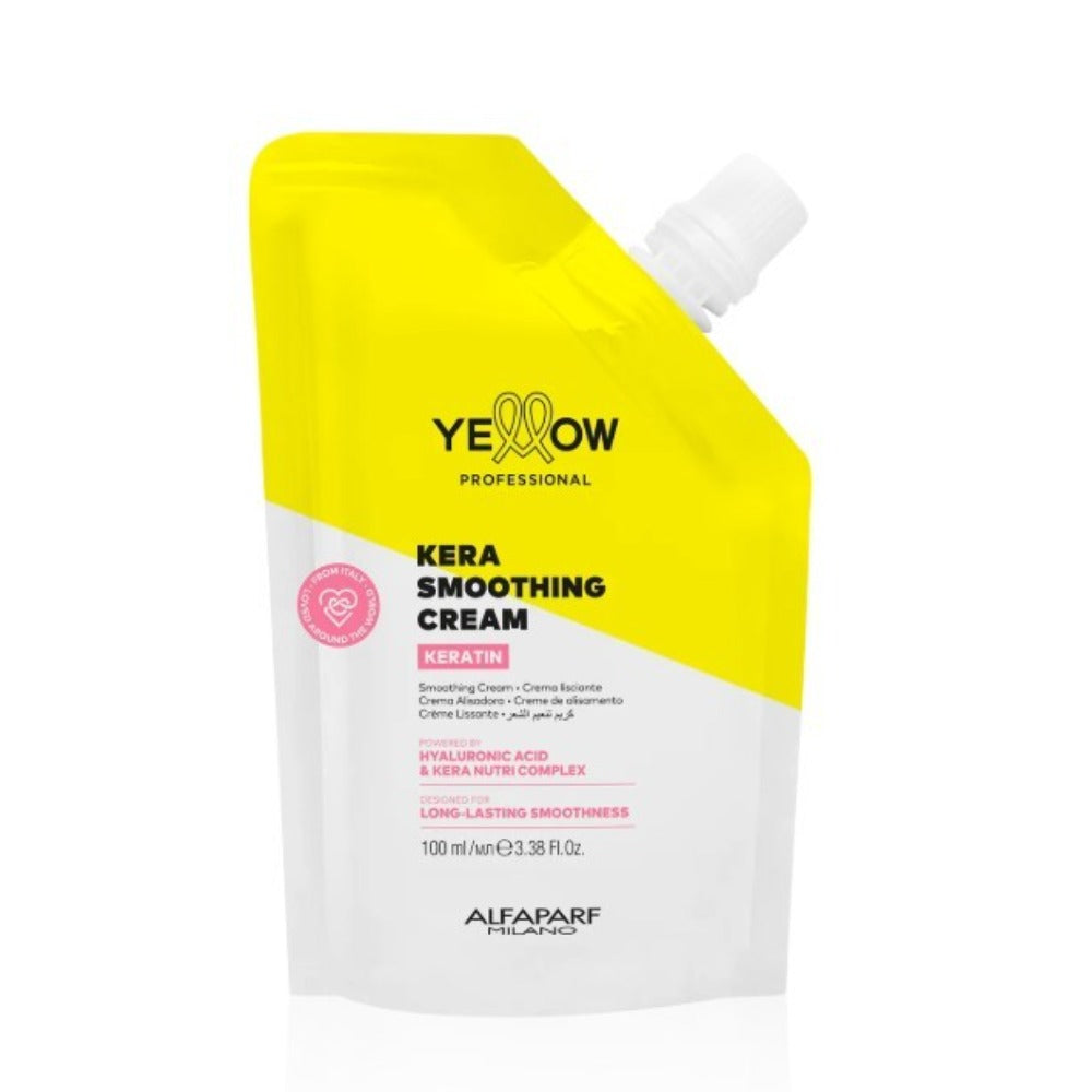 Yellow Kera Smoothing Treatment Kit Tratament de netezire 2 x 100 ml
