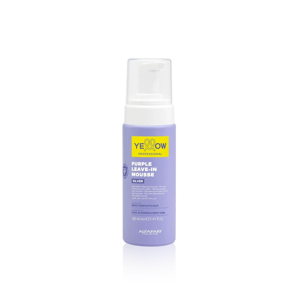 Yellow Silver Purple Leave-in Mousse Spumă anti-galben 160 ml