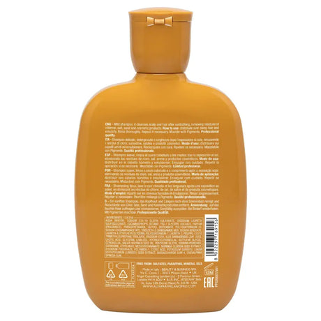 Alfaparf Semi di Lino Sunshine After-Sun Shampoo 250ml – Șampon delicat post-soare fără sulfați cu efect protector