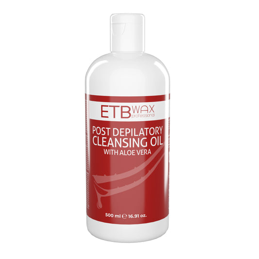 ETB WAX Ulei de Curățare Post-Epilare cu Aloe Vera – Calmare și Hidratare Instantă după Epilare – 500 ml