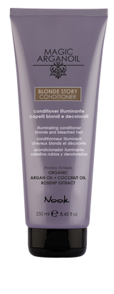 Balsam Iluminator pentru Neutralizarea Reflexiilor Galbene Ideal pentru Părul Blond Nook Magic ArganOil Blonde Story