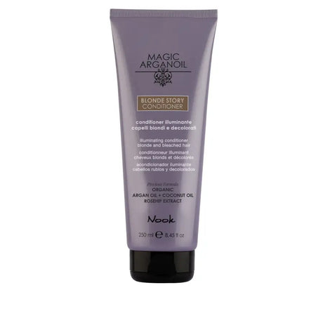 Balsam Iluminator pentru Neutralizarea Reflexiilor Galbene Ideal pentru Părul Blond Nook Magic ArganOil Blonde Story