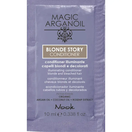 Balsam Iluminator pentru Neutralizarea Reflexiilor Galbene Ideal pentru Părul Blond Nook Magic ArganOil Blonde Story