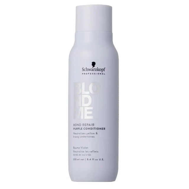 Balsam Neutralizant & Reparator Schwarzkopf BLONDME Bond Repair Purple – Anti-Galben Fortifiere și Strălucire