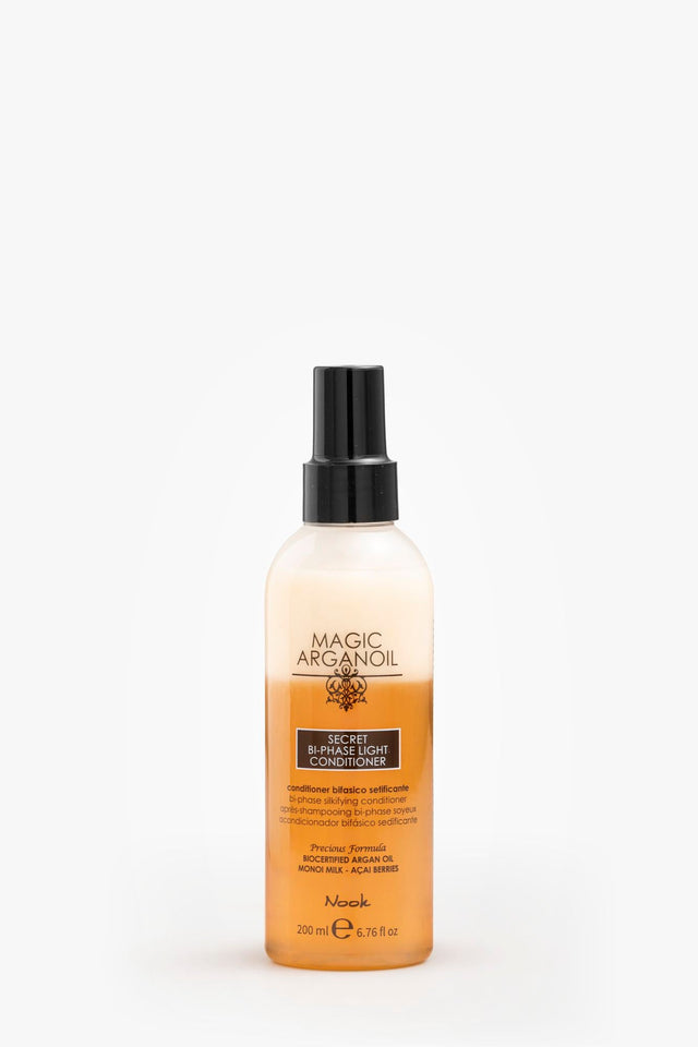 Balsam Spray Fără Clătire cu Formulă Bifazică Nook Magic ArganOil Bi-phase Light Conditioner 200ml - 200 ml - Păr