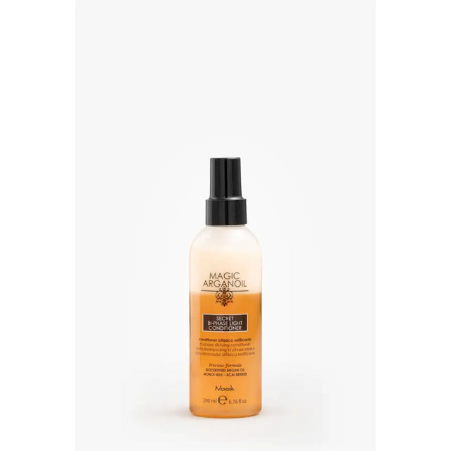 Balsam Spray Fără Clătire cu Formulă Bifazică Nook Magic ArganOil Bi-phase Light Conditioner 200ml - 200 ml - Păr