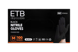 ETB Disposable Manusi nitril negru M 100 buc