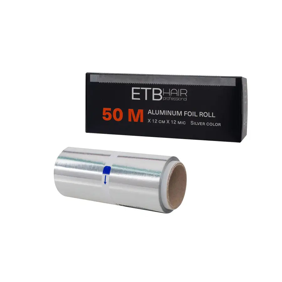 ETB Disposable Rolă folie de aluminiu pentru șuvițe 50 m