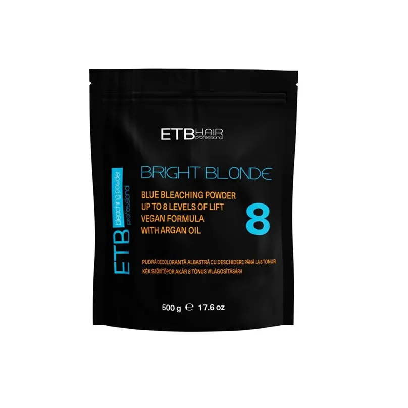 ETB Hair Bright Blonde Blue Plex 8 Pudră decolorantă 500 g