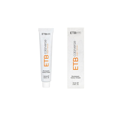 ETB Hair Vopsea De Păr Profesională Permanentă Cu Amoniac  8.44 Blond Deschis Arămiu Intens