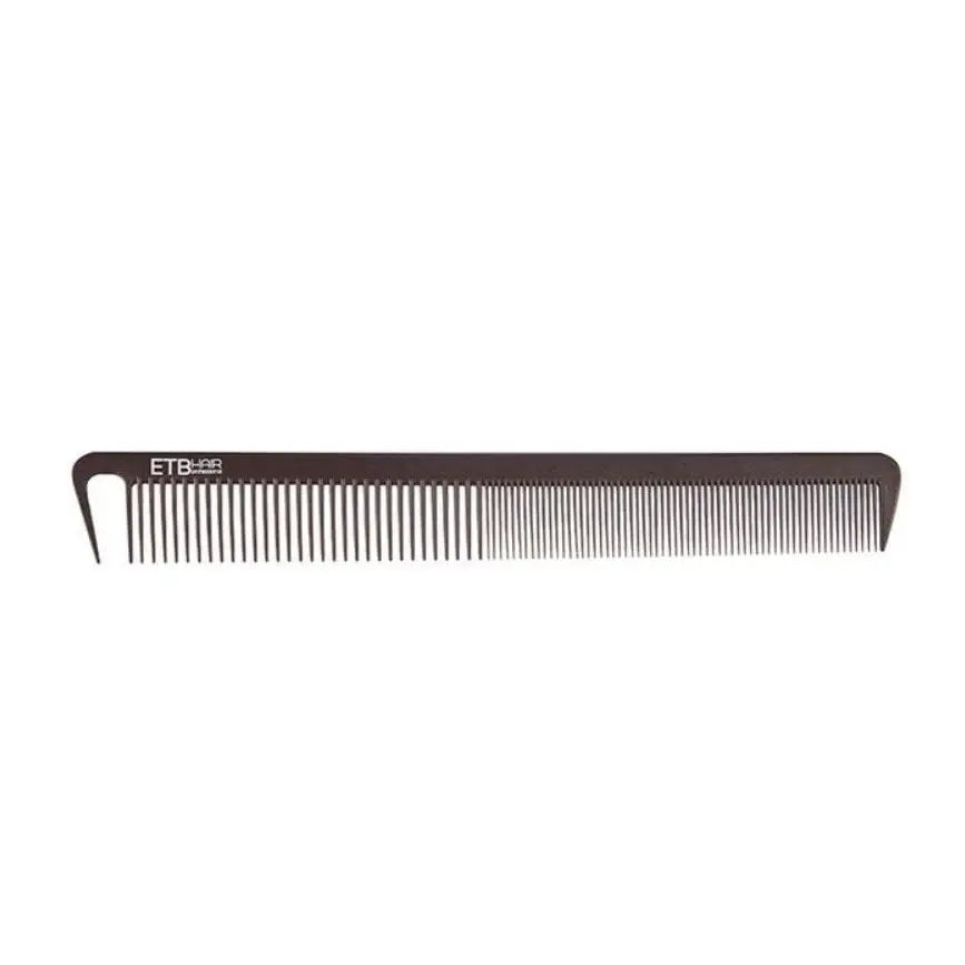 ETB Hair Pieptăn de tuns drept negru 22 cm