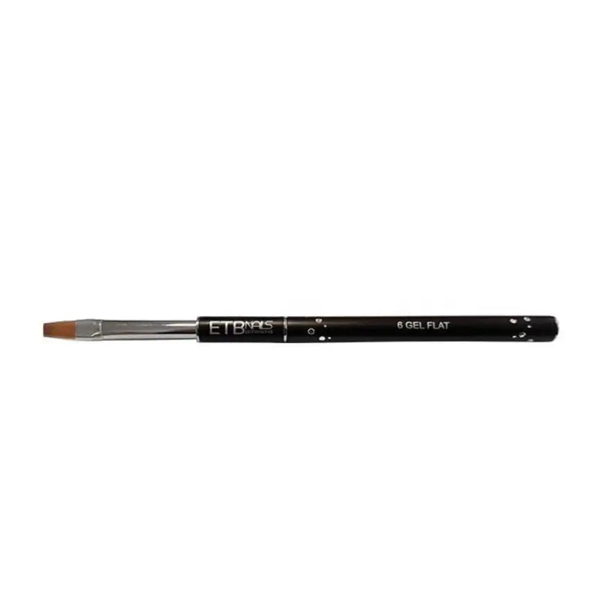 ETB Nails Pensulă dreaptă pentru gel nr. 6 cu capac