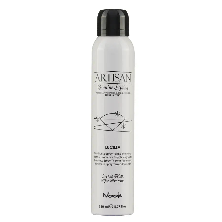 Fixativ pentru Luciu cu Efect Ușor de Fixare și Protecție Termică Nook Artisan Lucilla 150ml - 150 ml - Păr