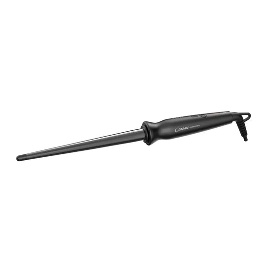 GA.MA Silk Salon Ondulator Conic Profesional – Titan-Ceramică Diametru 20-10 mm Tub Extra-Lung Temperatură Reglabilă și