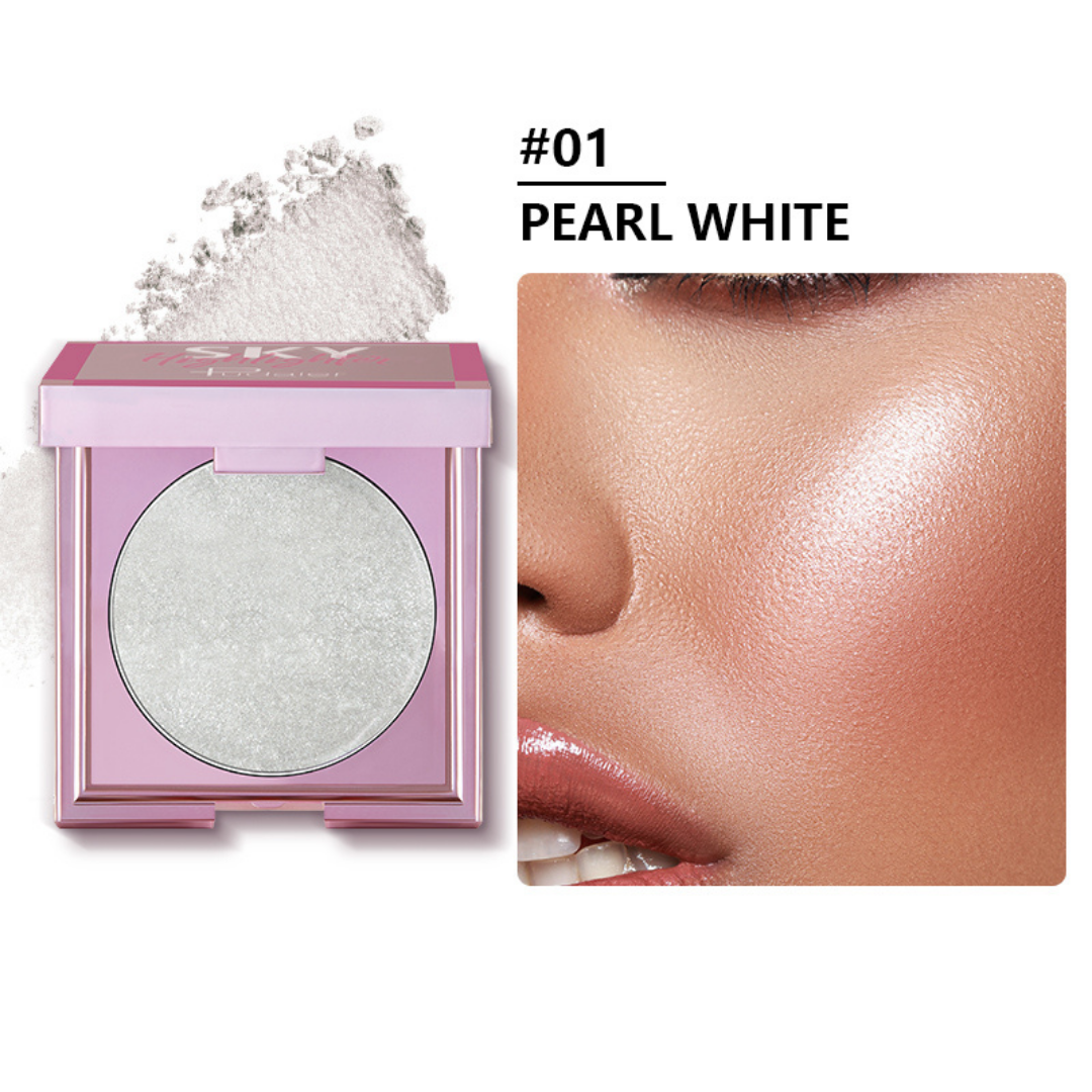 Iluminator Pudră Pentru Față Și Corp Pudaier Sky High Shine - 1 Pearl White - Make-up