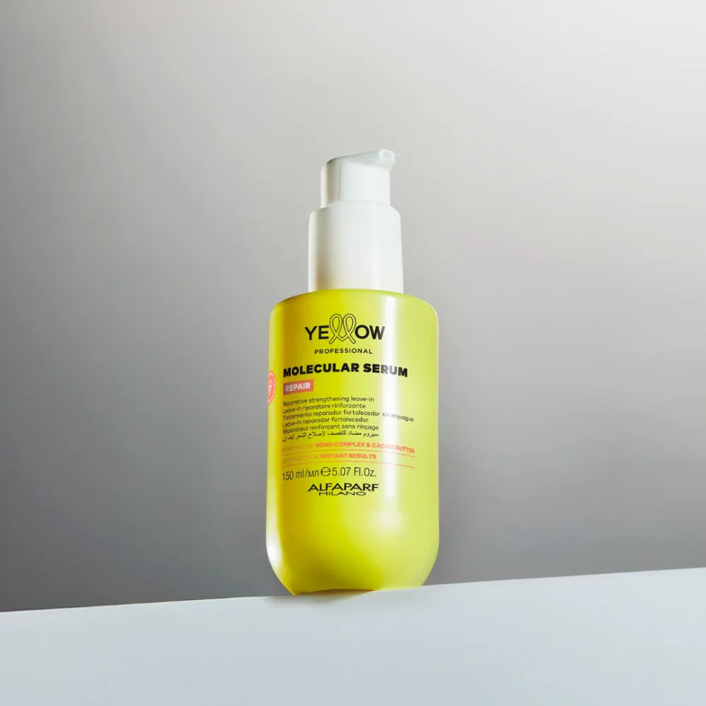 Yellow Reparative Molecular Serum – Professional Leave-In Serum for Damaged Hair, Instant Repair and Fortification