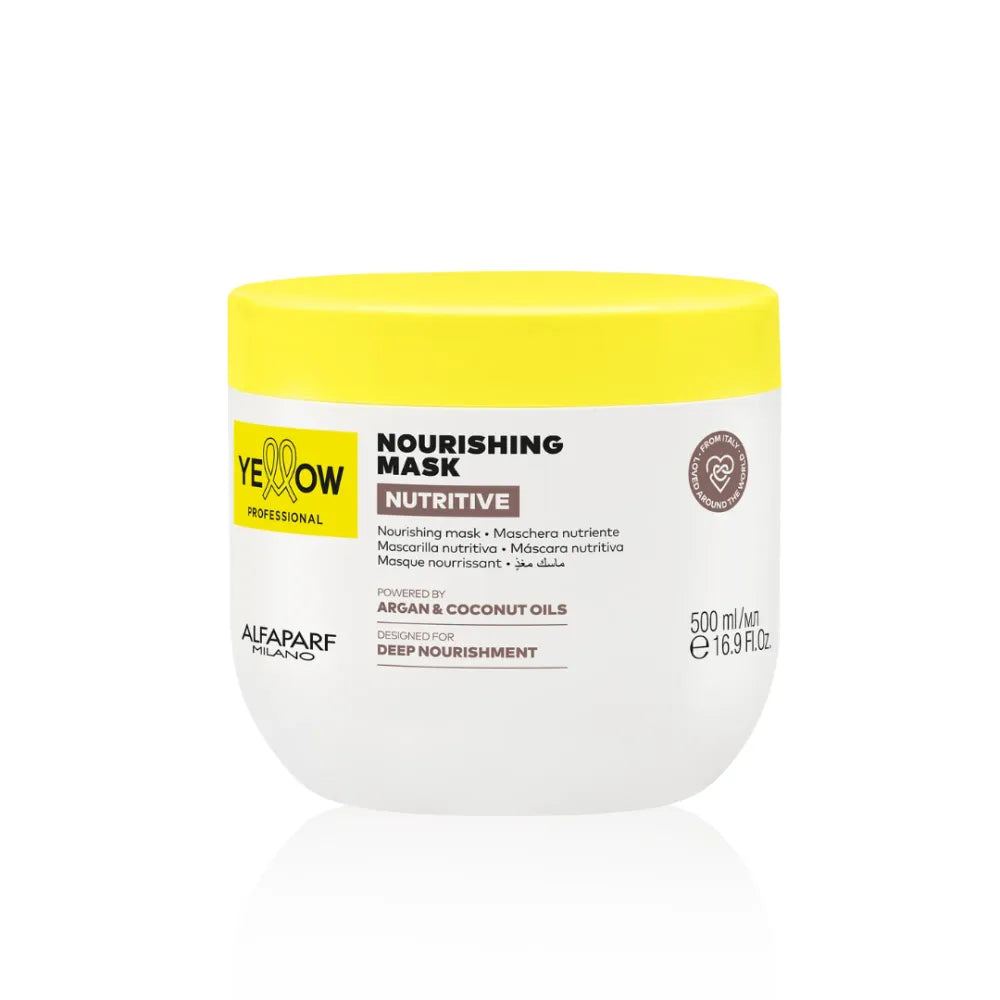 Yellow Nourishing Mask – Mască Profesională pentru Hidratare Intensă, Păr Uscat & Fragil