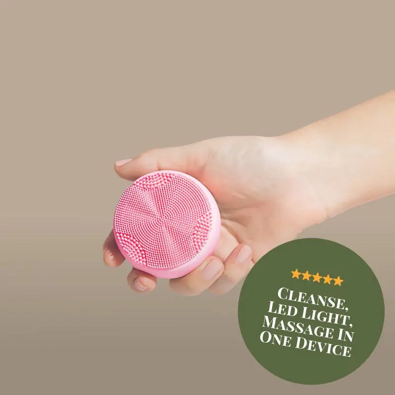 IREN Shizen LEDSKIN GENIE PRO – Perie de Curățare 4 în 1 de Lux cu Terapie LED, Masaj EMS și Tehnologie Japoneză pentru un Ten Curat, Ferm și Luminos