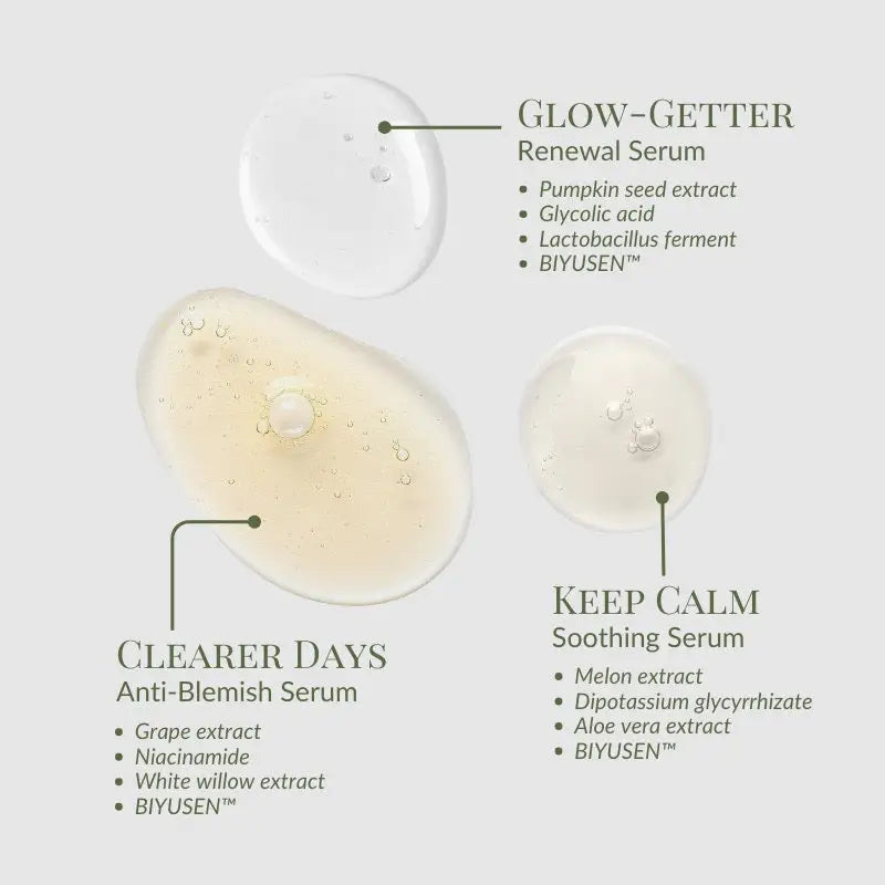 IREN Shizen Clear Up Discovery Kit Set de seruri pentru față 3 x 5 ml