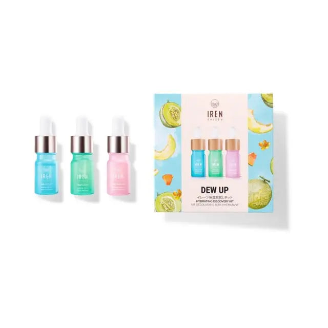 IREN Shizen Dew Up Discovery Kit – Kit pentru hidratarea pielii uscate, sensibile și deshidratate, cu superingrediente japoneze și efecte vizibile