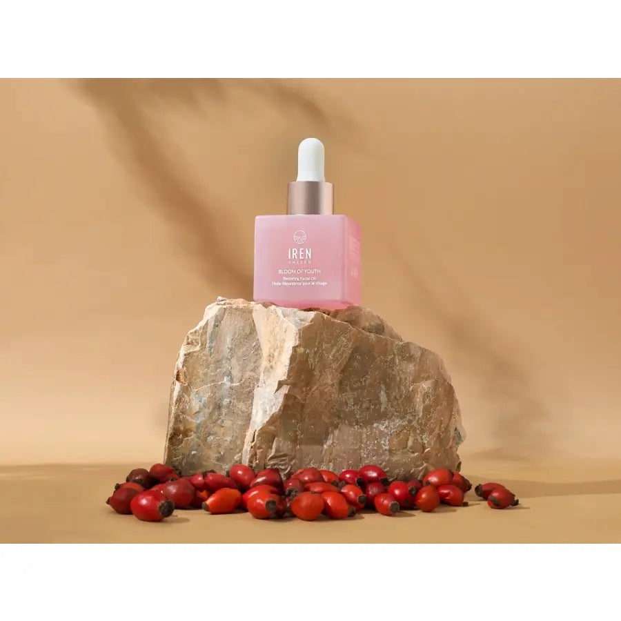 IREN Shizen BLOOM OF YOUTH 30ml – Ulei facial regenerator cu ulei de măceșe, 100% natural, pentru ten ferm, luminos și protejat