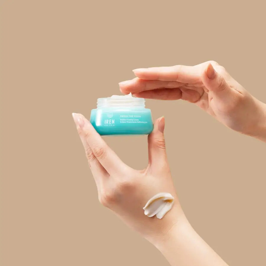 IREN Shizen Freeze the Youth – Anti-aging facial cream for deep hydration and firmness, with snow mushroom extract and Japanese BIYUSEN™ thermal water